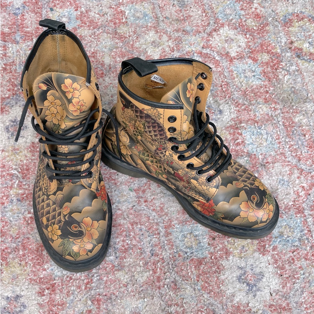 Koi fish tattoo Dr. Martens